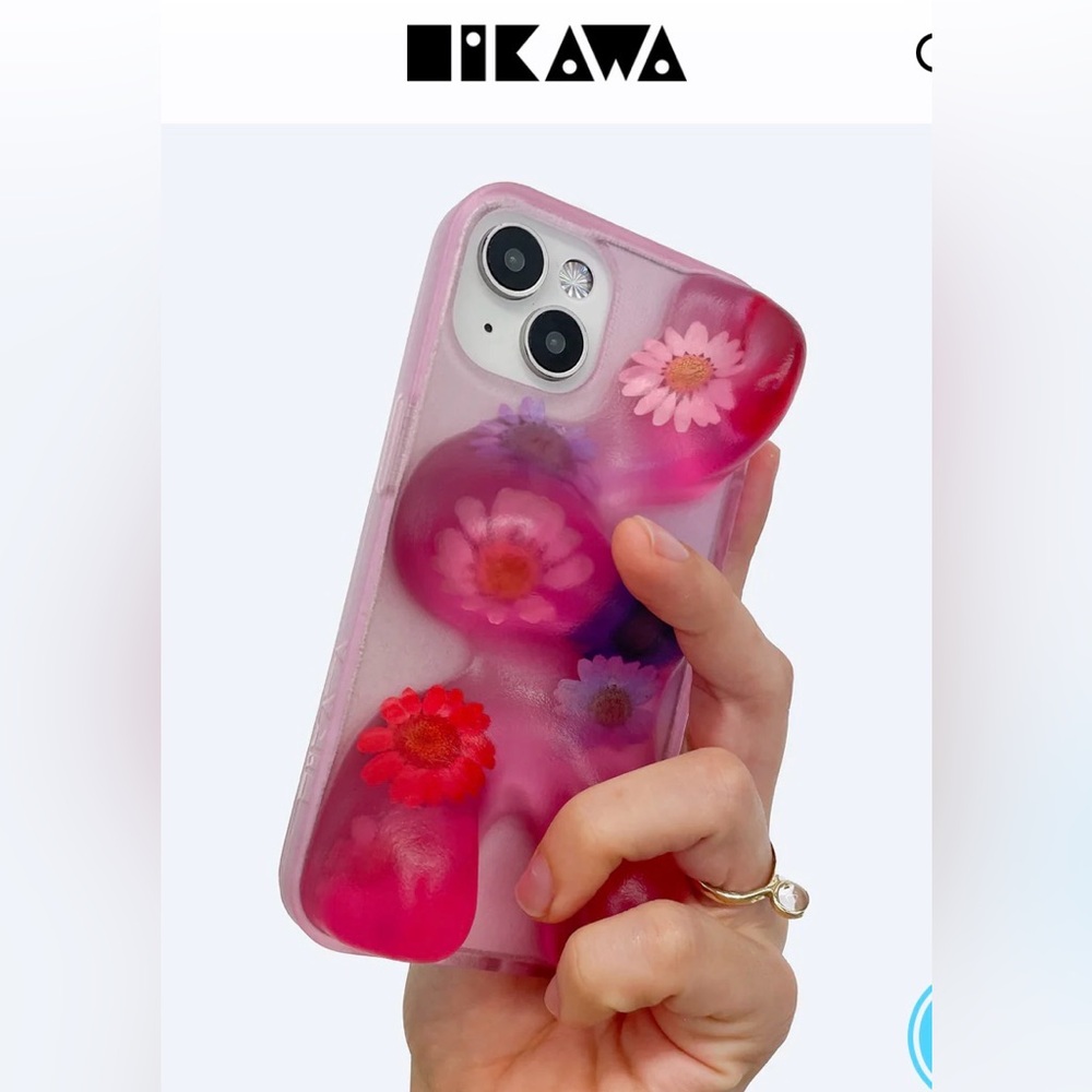 BAILEY HIKAWA Custom Phone Case with Strawberry Flower Design